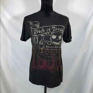Tim Burtons Nightmare Before Christmas Womens Large Black 1993 Tshirt